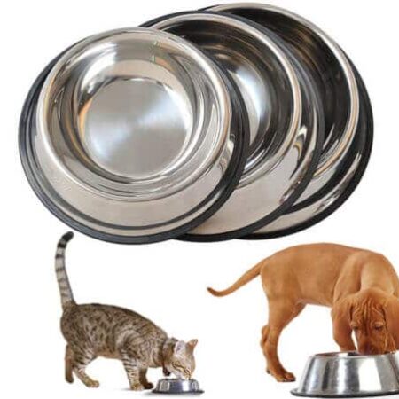 Buy Stainless Steel Feeding and Water Cat & Dog Bowl from petsasa pet store in Kampala Uganda