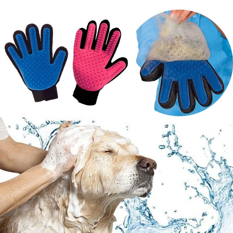 Pet Grooming Deshedding and Massage Glove for removing excess fur in cats and dogs buy online in Uganda 1