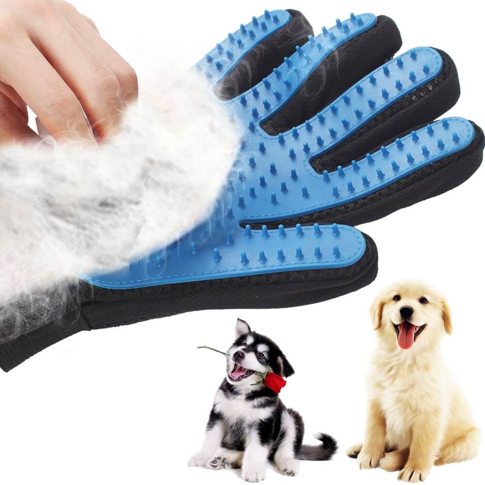 Pet Grooming Deshedding and Massage Glove for removing excess fur in cats and dogs buy online in Uganda 2