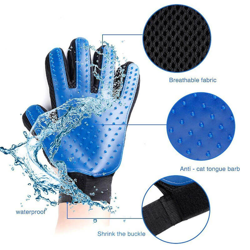 Pet Grooming Deshedding and Massage Glove for removing excess fur in cats and dogs buy online in Uganda 3