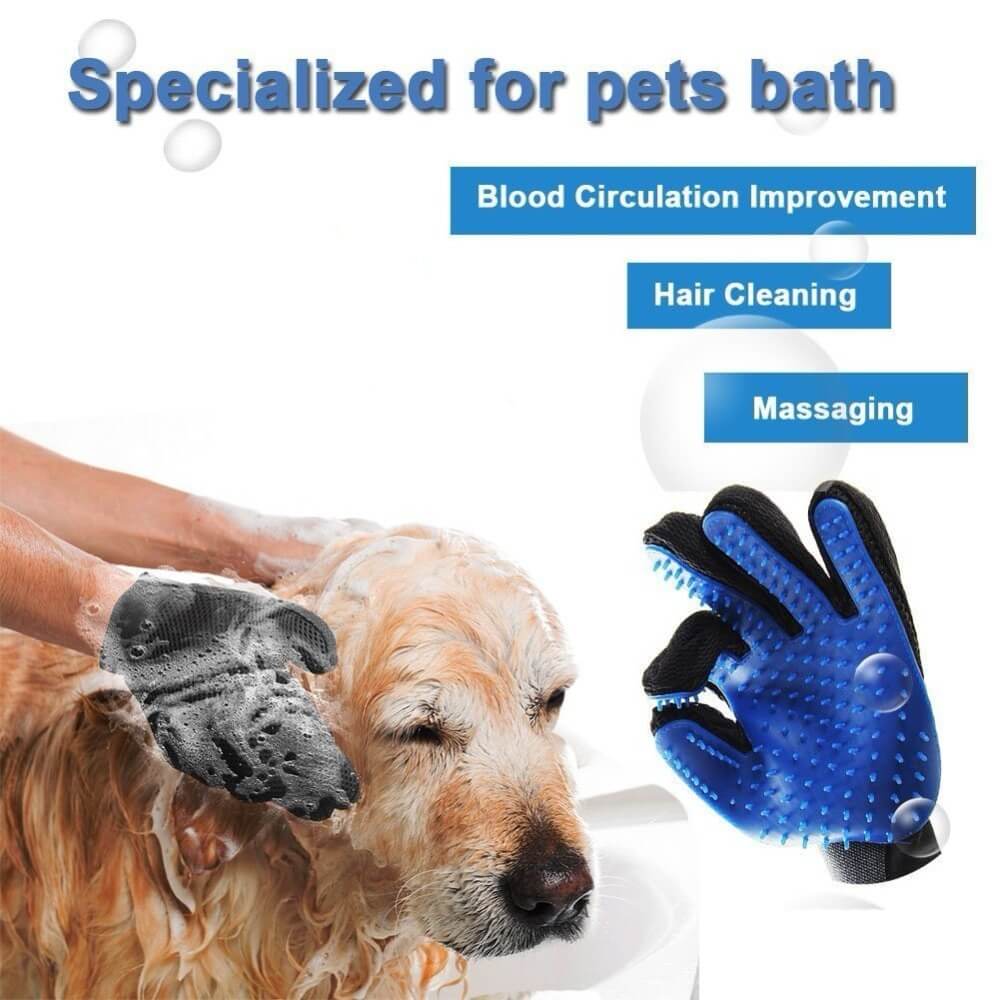 Pet Grooming Deshedding and Massage Glove for removing excess fur in cats and dogs buy online in Uganda 5