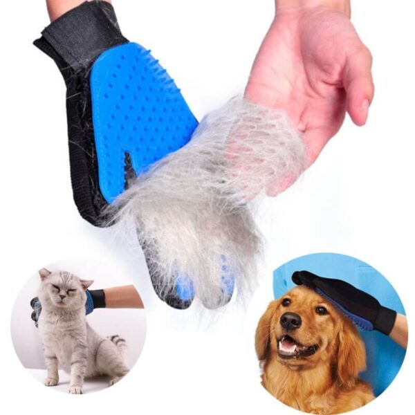 Pet Grooming Deshedding and Massage Glove for removing excess fur in cats and dogs buy online in Uganda