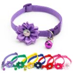 Pet-Cat-Dog-Collar-Bell-Flower-Necklace-Collar-For-Cats-Small-Dog-Puppy-Buckle-Cat-Collar-Bell-Kampala-Spawtive-Uganda