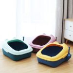 Anti-Splash Open Cat Litter Box and Free Litter Scoop in Uganda