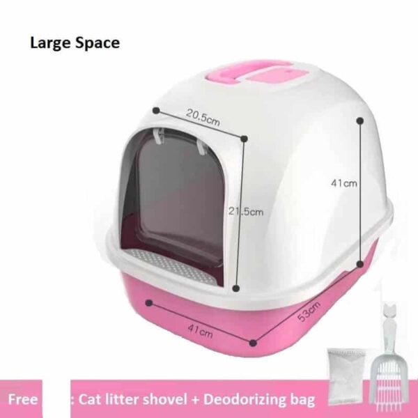 Buy-Enclosed-Cat-Litter-Basin-Large-Cat-Toilet-Cat-Litter-Basin-Anti-smelly-Cat-Litter-Basin-In-Uganda