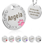 Buy Personalised Crystal Luxury Pet ID Name Tag in Kampala Uganda