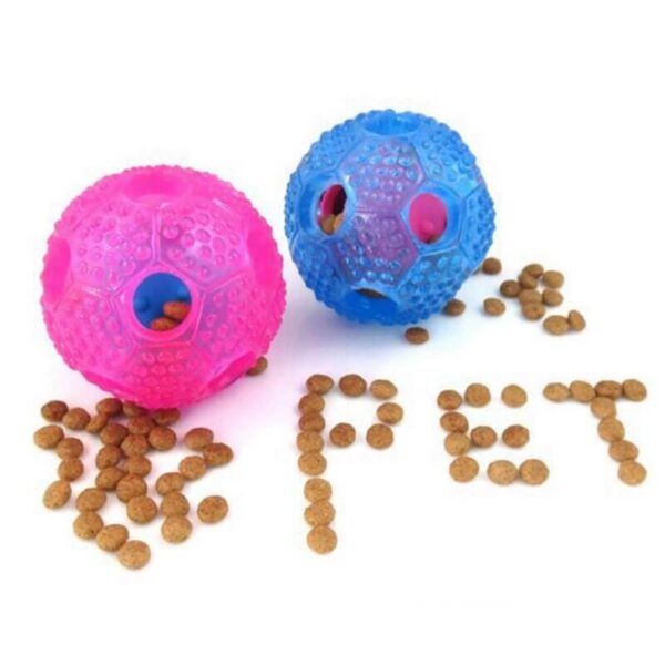 Pet toy Interactive Slow Food and Teeth Cleaning Throw Ball Toy