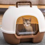 Petsasa-Petstore-Uganda-Igloo-Fully-Enclosed-Cat-Litter-Basin-Cat-Toilet-Deodorization-Extra-Large-Anti-splash