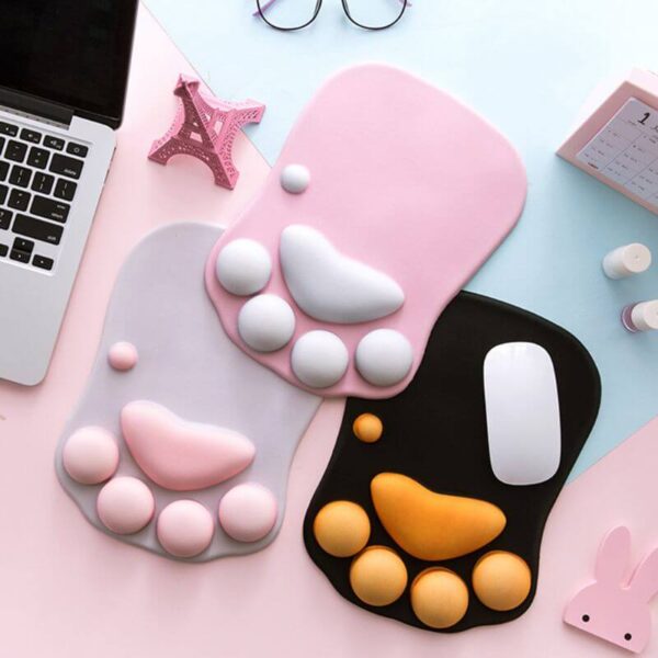 PetSasa-Cute-Cat-Paw-Mouse-Pad-Nonslip-Silicone-Mice-Mat-PC-Computer-Wrist-Rest-Support