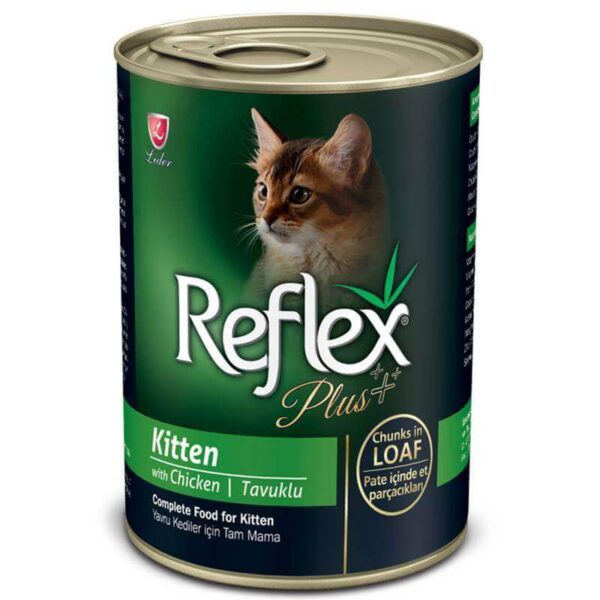 Buy Reflex Plus Canned Wet Kitten Food Chicken in Loaf Pate