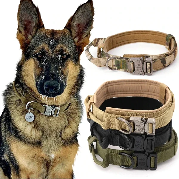 For Uganda airforce, kenya army police Military Tactical Dog Collar, Heavy Duty for Handling & Training