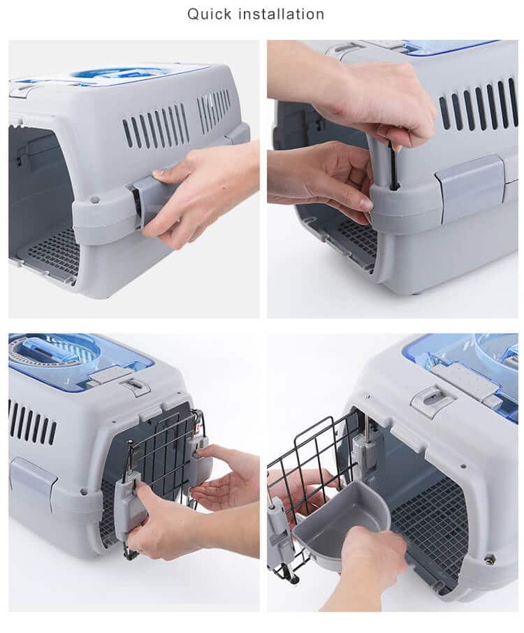 Instructions for Petsasa IATA Approved pet dog cat carrier kennel 