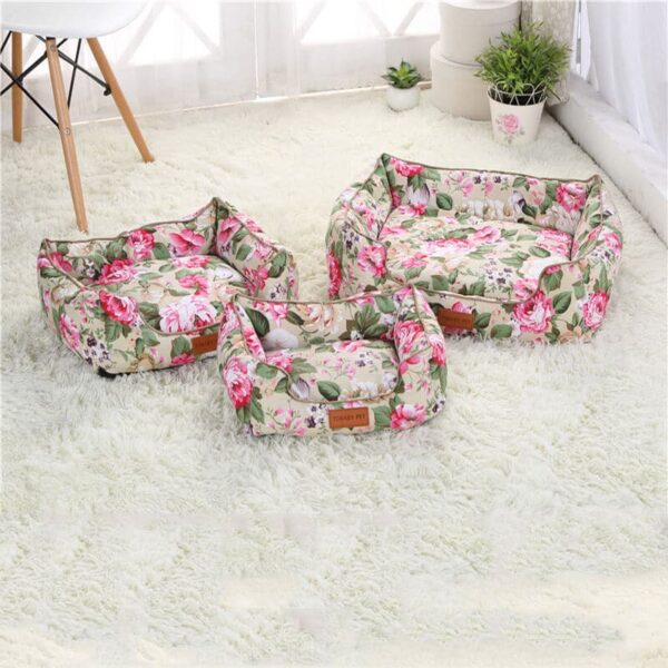 Best Beautiful Pet Bed in Uganda Wild Rose Warm Cat & Dog Bed with Removable Cushion