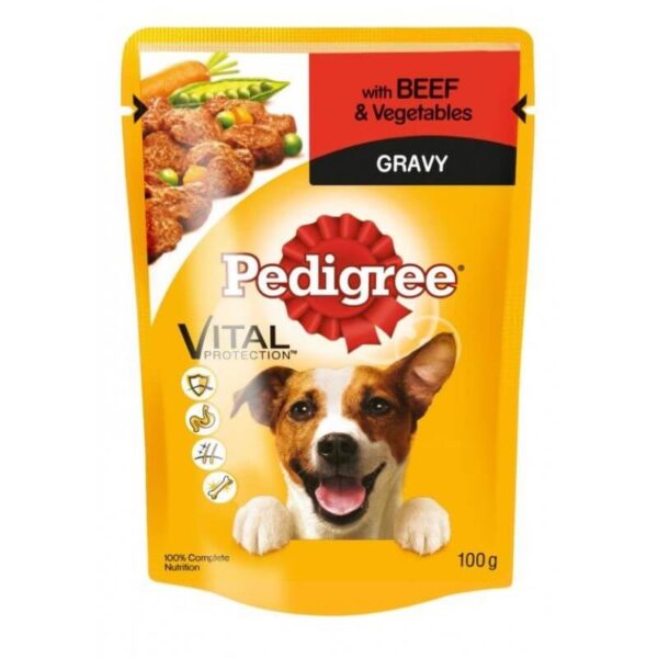 Buy PEDIGREE® Pouch Beef & Vegetable in Gravy in Uganda on Petsasa Pet shop in Kampala