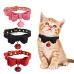 Buy Bowknot PU Leather Cat & Puppy Collar in Uganda on Petsasa