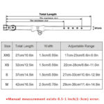 Size Guide for the Bowknot PU Leather Cat & Puppy Collar on Petsasa Pet House Uganda