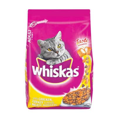 Buy Whiskas Chicken & Turkey Meaty Nuggets Adult Dry Cat Food in Kampala Uganda
