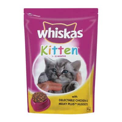 Buy Whiskas Kitten with Delectable Chicken & Milky Plus Kitten Food in Uganda on Petsasa