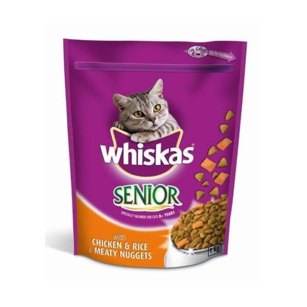 Buy Whiskas Senior Chicken & Rice Meaty Nuggets Dry Cat Food in Uganda