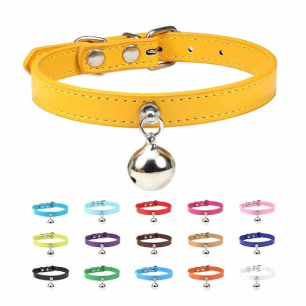 Buy Petstar PU Leather Cat Collar with Bell