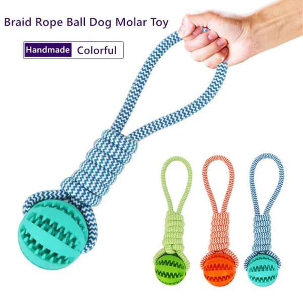 Buy best Braid Rope Dog Toy with Treat Ball in Uganda