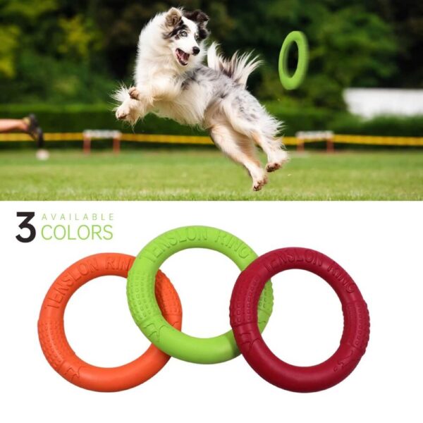 Tension Ring Frisbee Fetch Dog Toy Pet Flying Discs Dog Training Ring Puller Resistant Bite Floating Toy Puppy Outdoor Interactive Game Playing Petsasa Pet House Uganda for The Royal Pets