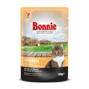 Buy Bonnie Chicken Chunks In Gravy Adult Cat Food in Uganda at Pet Shop in Kampala
