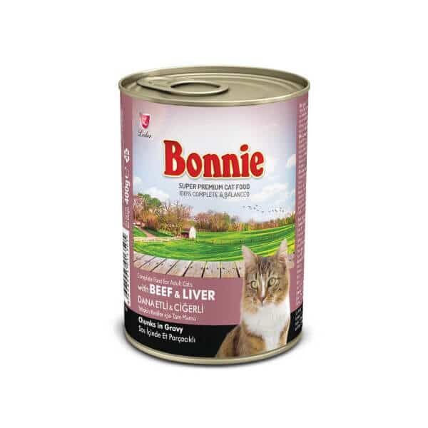 Buy Bonnie Beef Chunks In Gravy Canned Cat Food Online in Uganda on Petsasa Pet Shop Karen