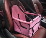 Pink Pet Car Booster Seat Travel Carrier Cage, Oxford Breathable Folding Soft Washable Travel Bags for Dogs Cats or Other Small Pet Kampala Uganda