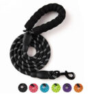 Petsasa Reflective Rope Dog Leash with Padded Handle