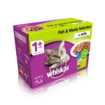 WHISKAS® Adult Cat Pouches Fish & Meaty Selection in Jelly in Petsasa Uganda Petstore