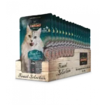 LEONARDO® Fish + Shrimps Pouch Wet Cat Food Petsasa Online Pet Shop Uganda