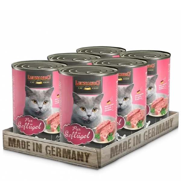 Buy LEONARDO® Pure Poultry Canned Cat Food Online Petsasa Aquapet