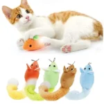 Long Tail Mouse Plush Cat Toy with Catnip