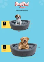 Superfoam Fluffy Paw Dog Bed for Small and Medium Dogs Maltese, Terrier and more in Uganda