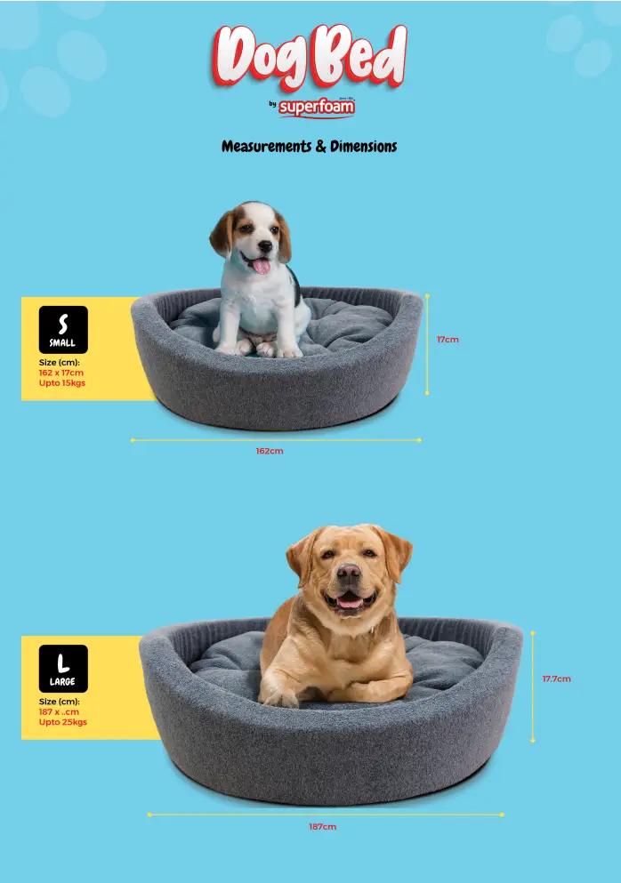 Superfoam Fluffy Paw Round Dog Bedfor Small and Medium Dogs Maltese, Terrier and more in Uganda