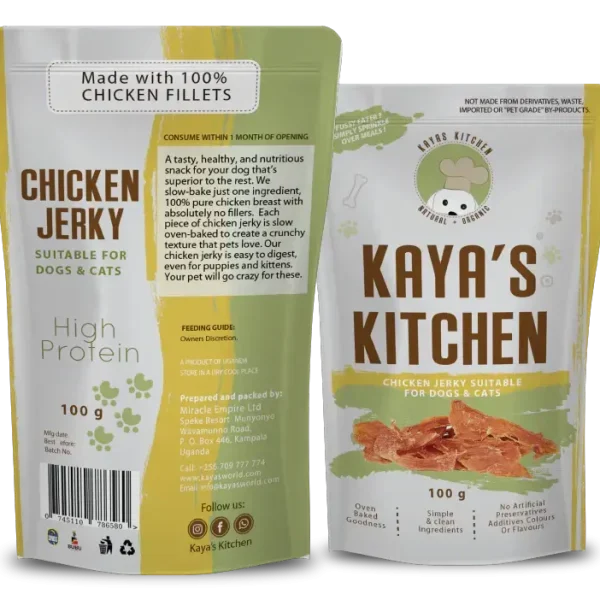 Buy Kaya's Kitchen Chicken Jerky Treats at Petstore Uganda